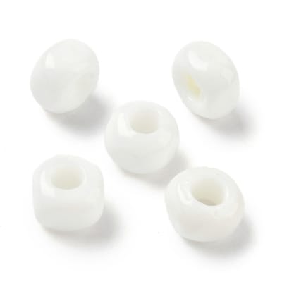 Cuenta abalorios europeo forma cubo 11.5 mm murano / unidad