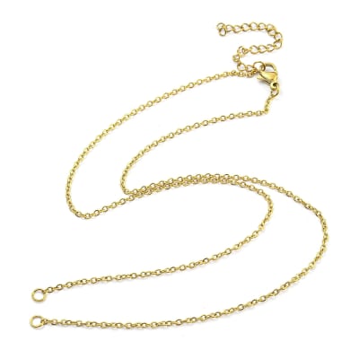 Base collar cadena eslabón forzado 1.5 mm acero / unidad
