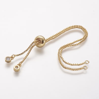 Base de pulsera cadena veneciana ajustable / unidad