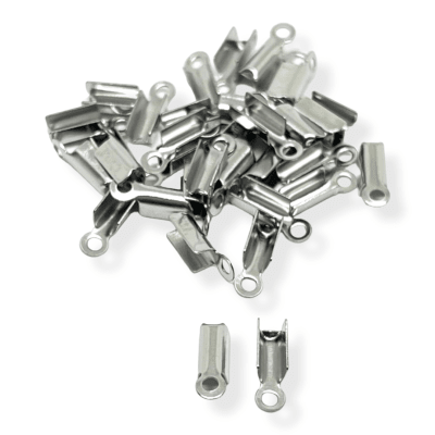 Terminal tapa cuero 2x8 mm acero / 12 unds
