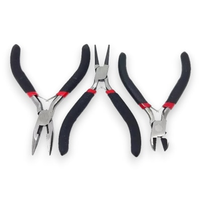 Alicate negro acero al carbono corte apretar doblar / set