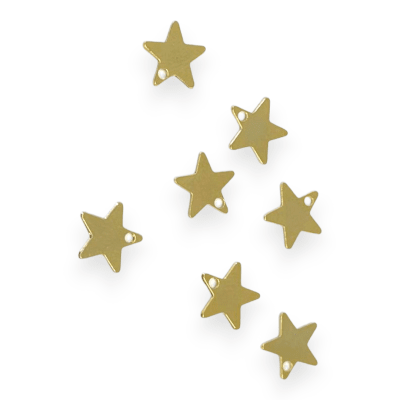 Mini Dije estrella 7 mm Gold-filled  / unidad