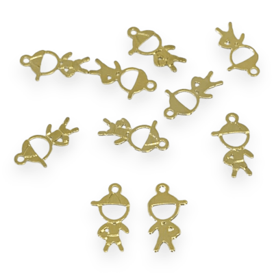 Mini Dije niño niña 12 mm Gold-filled  / unidad