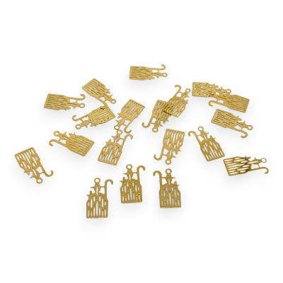 Mini Dije divina pastora 17x9 mm Gold-filled  / unidad