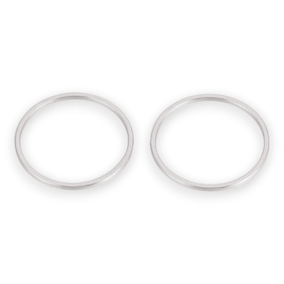 Figura cerrada estrella corazón círculo acero plateado  / unidad