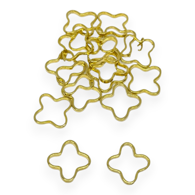 Figura cerrada mini flor 10 mm Gold-filled / unidad