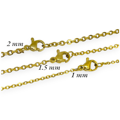 Cadenas armadas forzada eslabón clásico acero / 10 uds
