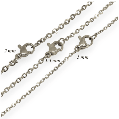 Cadenas armadas forzada eslabón clásico acero / 10 uds