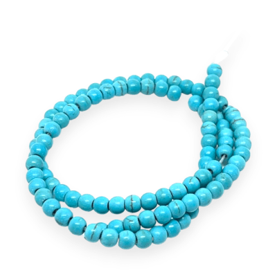 Sarta abalorios cuentas piedra turquesa / tira