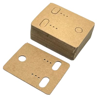 Tarjetas tags cartón exhibición de aros aretes / 100 uds