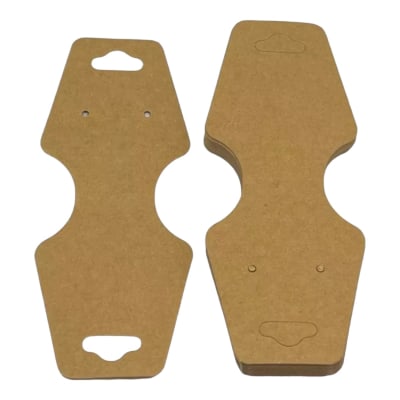 Tarjetas plegables de cartón para exhibición joyas / 100 uds