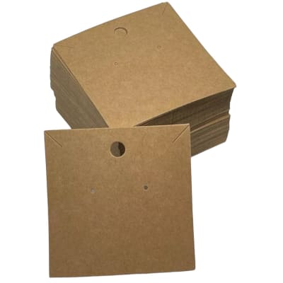 Tarjetas tags de cartón para exhibir conjunto de joyas / 100 uds