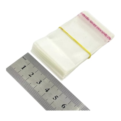 Pack de 500 bolsas celofán adhesiva 5x4 cm / 500 uds