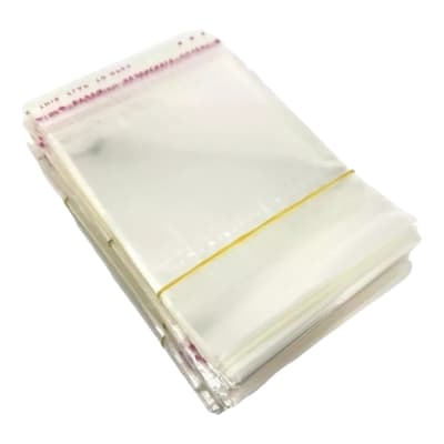 Pack de 500 bolsas celofán adhesiva 8x10 cm / 500 uds