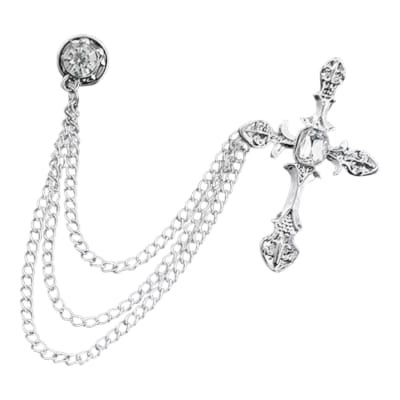 Broche prendedor cruz para traje de caballero / unidad