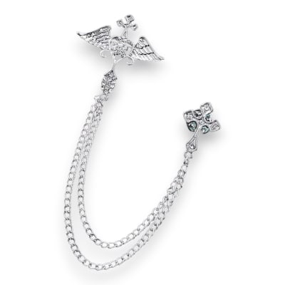 Broche prendedor corazón para traje de caballero / unidad