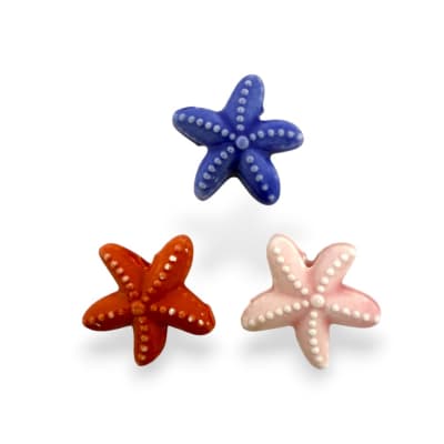 Pasador estrella de mar 19 mm porcelana / unidad