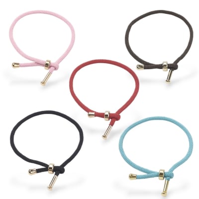 Base de pulsera cordón trenzado ajustable / unidad