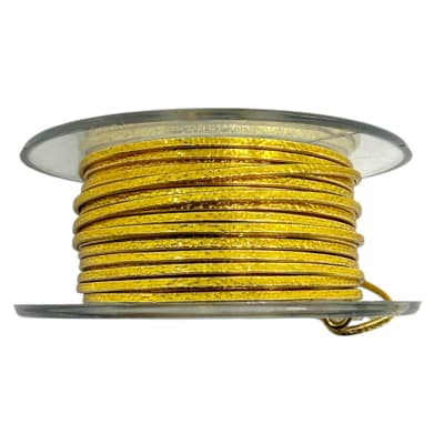Alambre texturizado calibre 18 dorado americraft supply gold 3.5 m / rollo