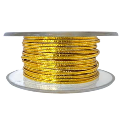 Alambre texturizado calibre 20 dorado americraft supply gold 3.5 m / rollo
