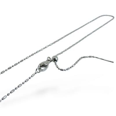 Cadena armada ajustable punto y coma baño de platino/ unidad