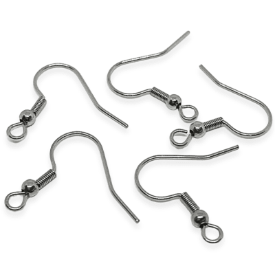 Base de aros tipo anzuelo gancho acero / par