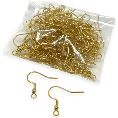 Base de aros tipo anzuelo gancho acero / 50 pares