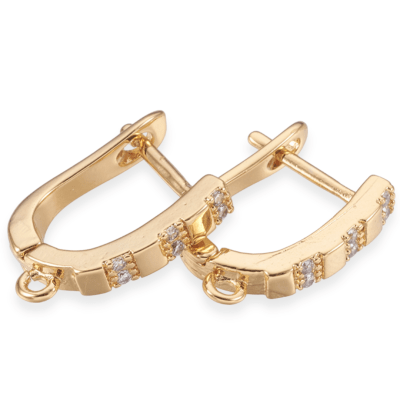 Base de aros catalán ovalada zircón / par