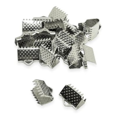 Terminal maleta 11 mm tapa cuero acero / 12 uds
