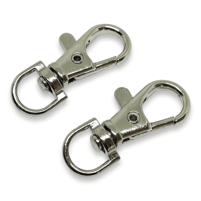 Mosquetones broche langosta con destorcedor / 10 uds