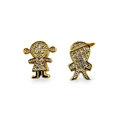 Dije pasador niña niño baño de oro / unidad