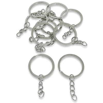 Argollas para llaveros 25 - 30 mm souvenir / 10 uds