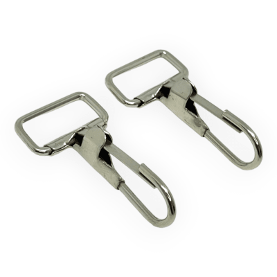 Mosquetones broche fijo ancho / 10 uds