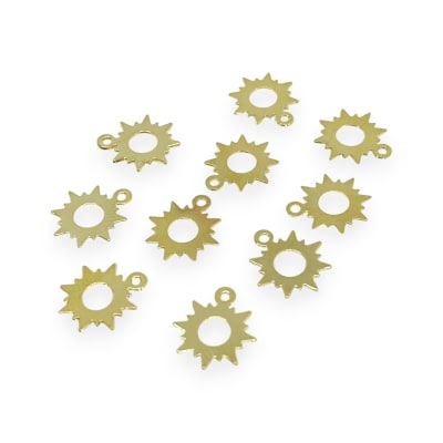 Mini dije sol 11x9 mm gold-filled / unidad