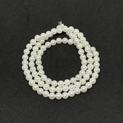 Sarta abalorios cuentas perla shell checa / tira