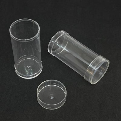Envase cilíndrico de plástico / unidad