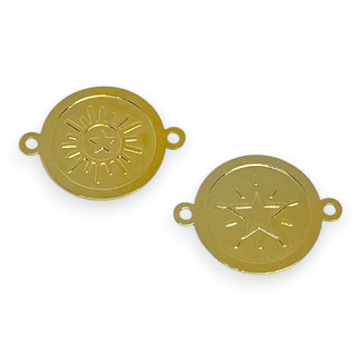 Dije conector estrella star Gold-filled / unidad