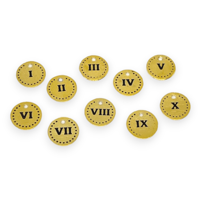 Dije colgante 10 mandamientos Gold-filled / Set