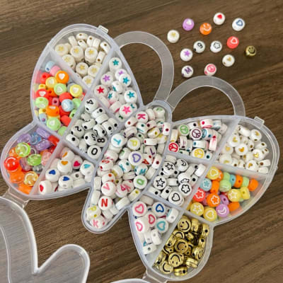 Kit mariposa de abalorios surtido para niñas