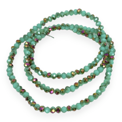 Sarta cristales 2 mm murano facetado combinado / tira