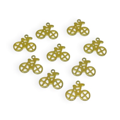 Dije colgante bicicleta ciclista acero / unidad