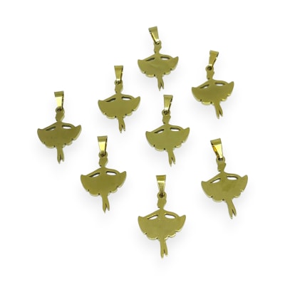 Dije colgante bailarina danza acero / unidad