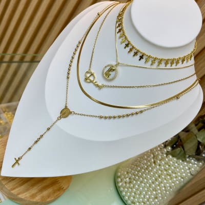 Collar dorado religioso VTE / unidad