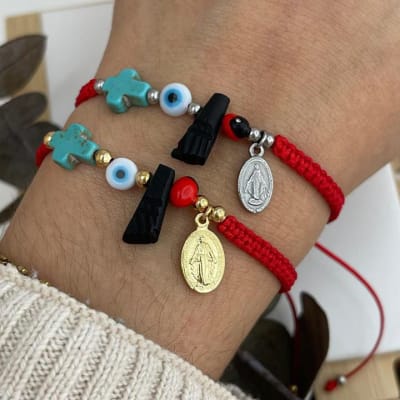 Pulsera hilito rojo de protección / unidad