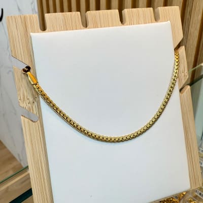 Pulsera tejido plano trenzado acero / unidad
