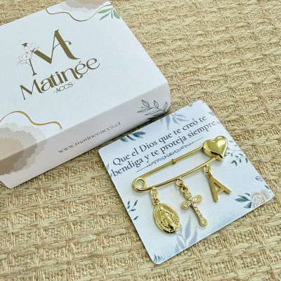 Broche de seguridad alpita protección bebé Virgen Inicial / unidad