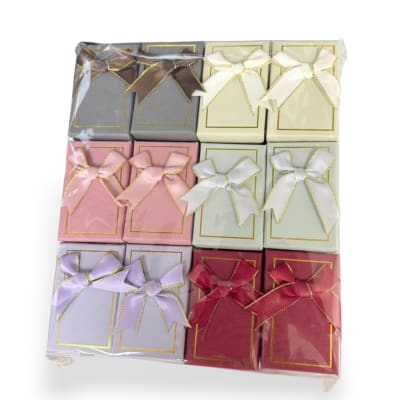 Pack 24 caja regalo rectangular 5x8 cm surtidas / Pack