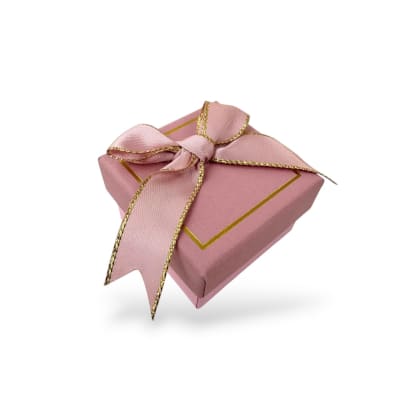 Caja de regalo cuadrada 5x5 cm para anillo / unidad
