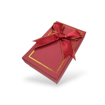 Caja de regalo rectangular 5x8 cm para collar aros anillo / unidad