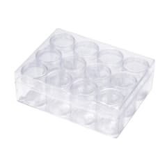 Caja organizadora con 12 cilindros 20 ml acrílico / set 0